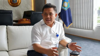 Bupati Lobar, Lalu Ahmad Zaini atau LAZ saat menjelaskan mengenai SiLPA ke media beberapa waktu yang lalu, Juni 2026.